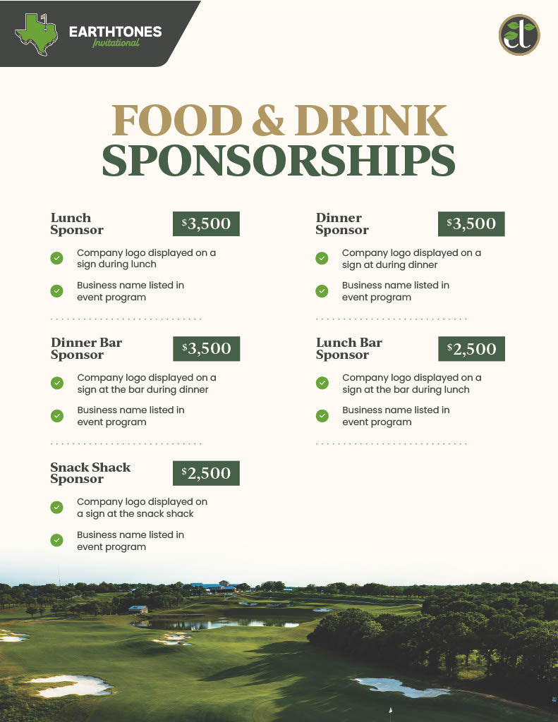 Food & Drink Sponsorship Options